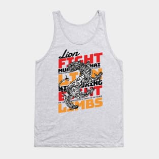 Lion Tattoo Muay Thai The Art of Eight Limbs Tank Top